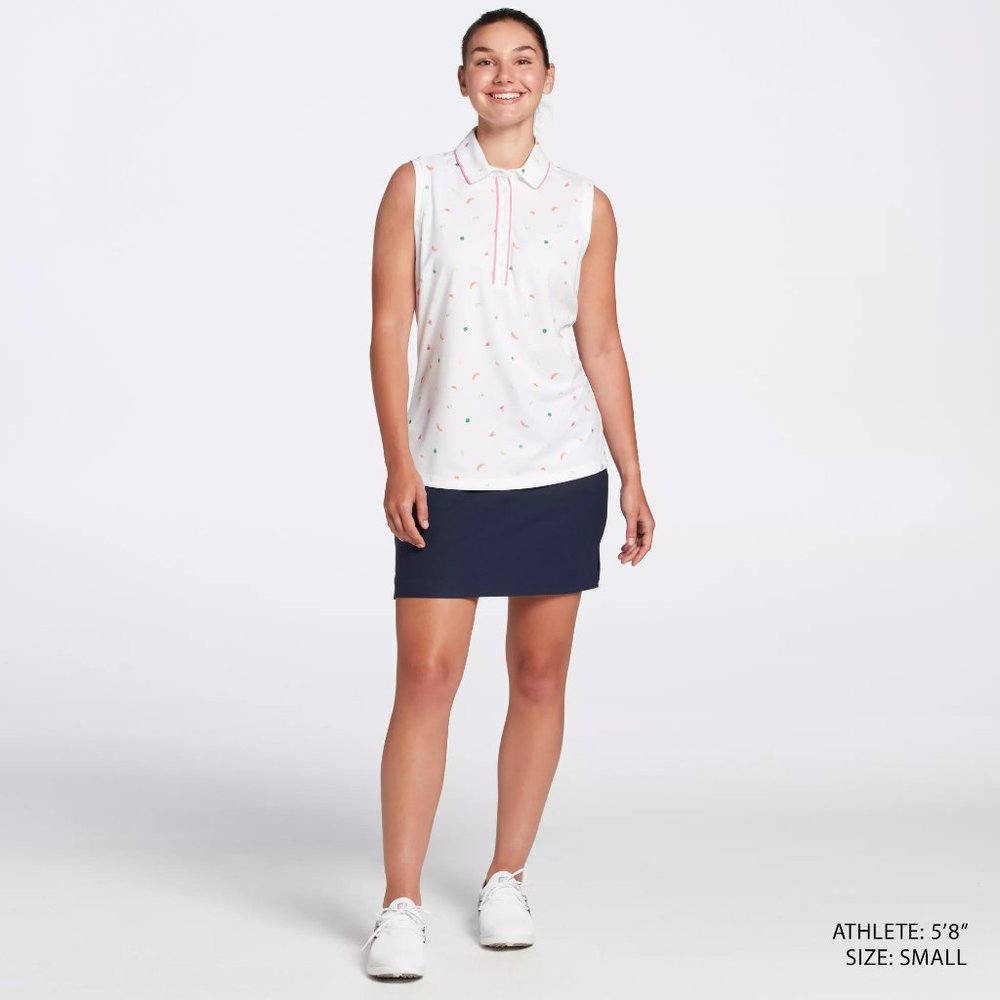 NWT Lady Hagen Women's Piped Sleeveless Golf Polo - Picture 3 of 4